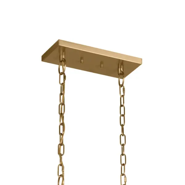 Elegant Linear Chandelier Blends Traditional Warmth with Modern Lines - Image 5