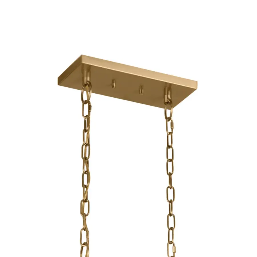 Elegant Linear Chandelier Blends Traditional Warmth with Modern Lines - Image 5