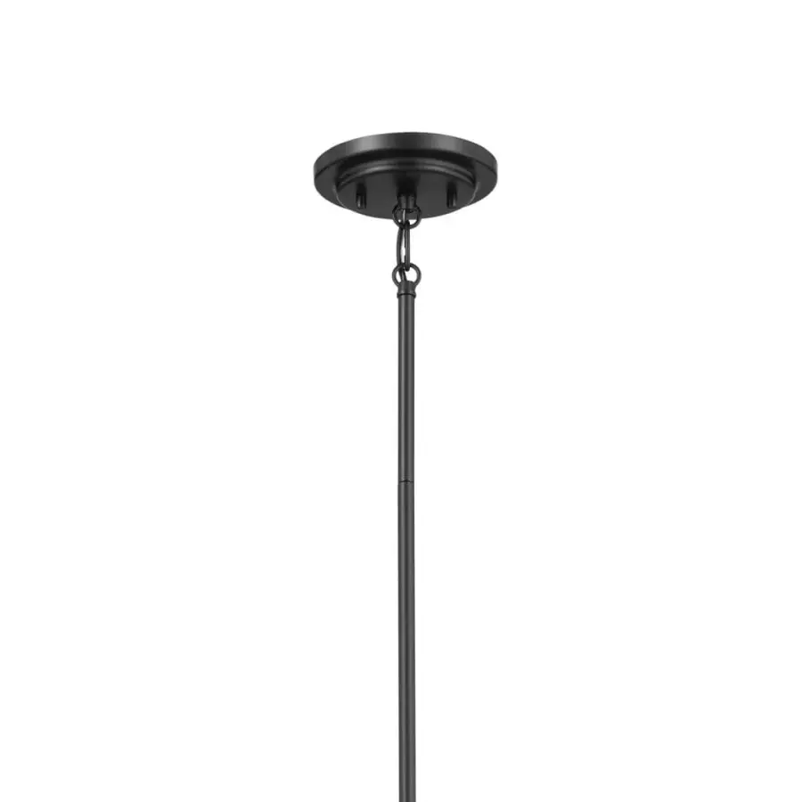 Ali 8-Light Chandelier with Black Fabric Drum Shade - Image 4