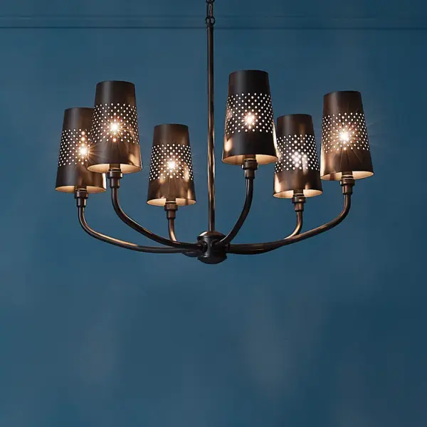 Adeena 6-Light Chandelier in Black - Image 6