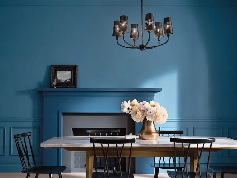 Adeena 6-Light Chandelier in Black - Image 7