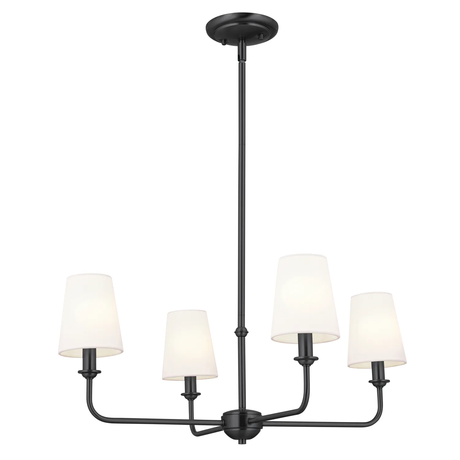 Pallas 4-Light Chandelier in Black