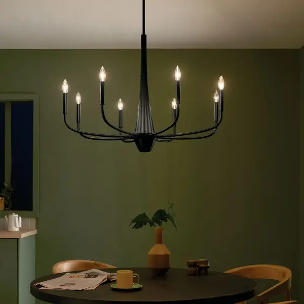 Bold Modern Statement Piece with Dramatic 8-Light Design - Image 7