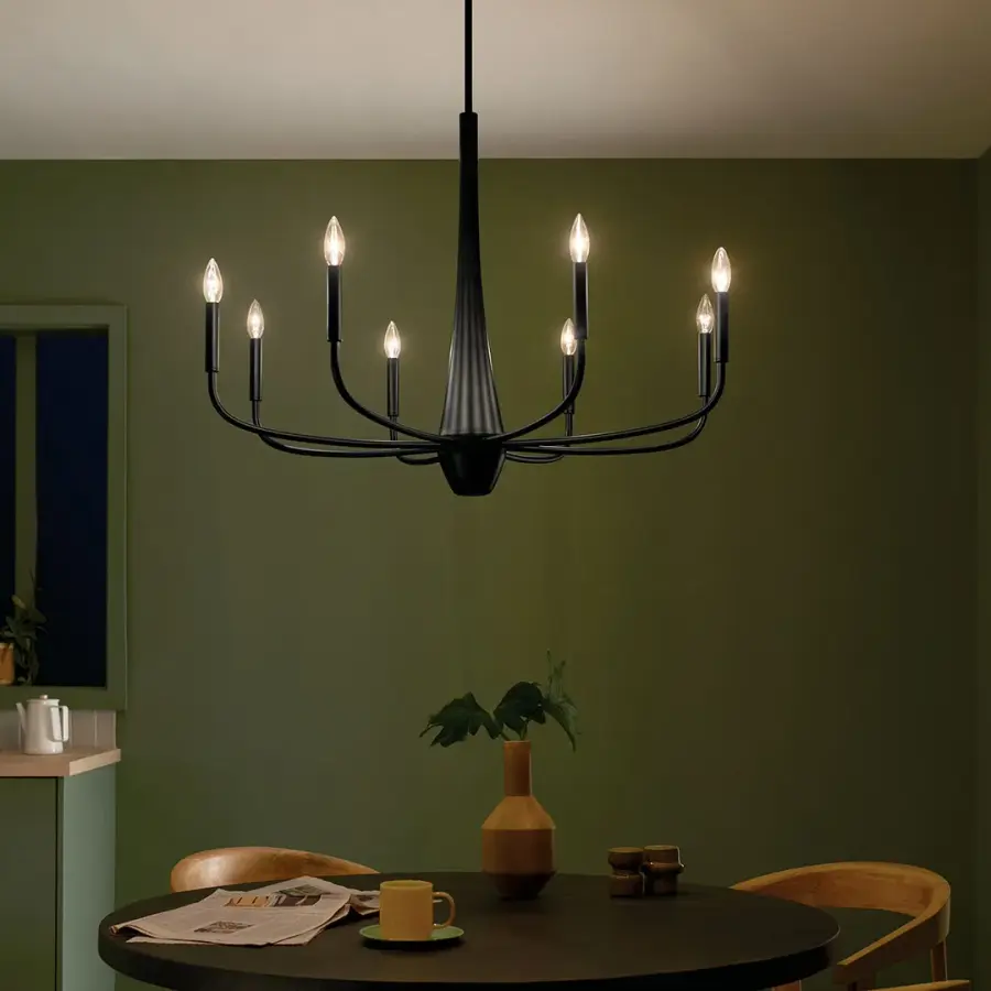 Bold Modern Statement Piece with Dramatic 8-Light Design - Image 7