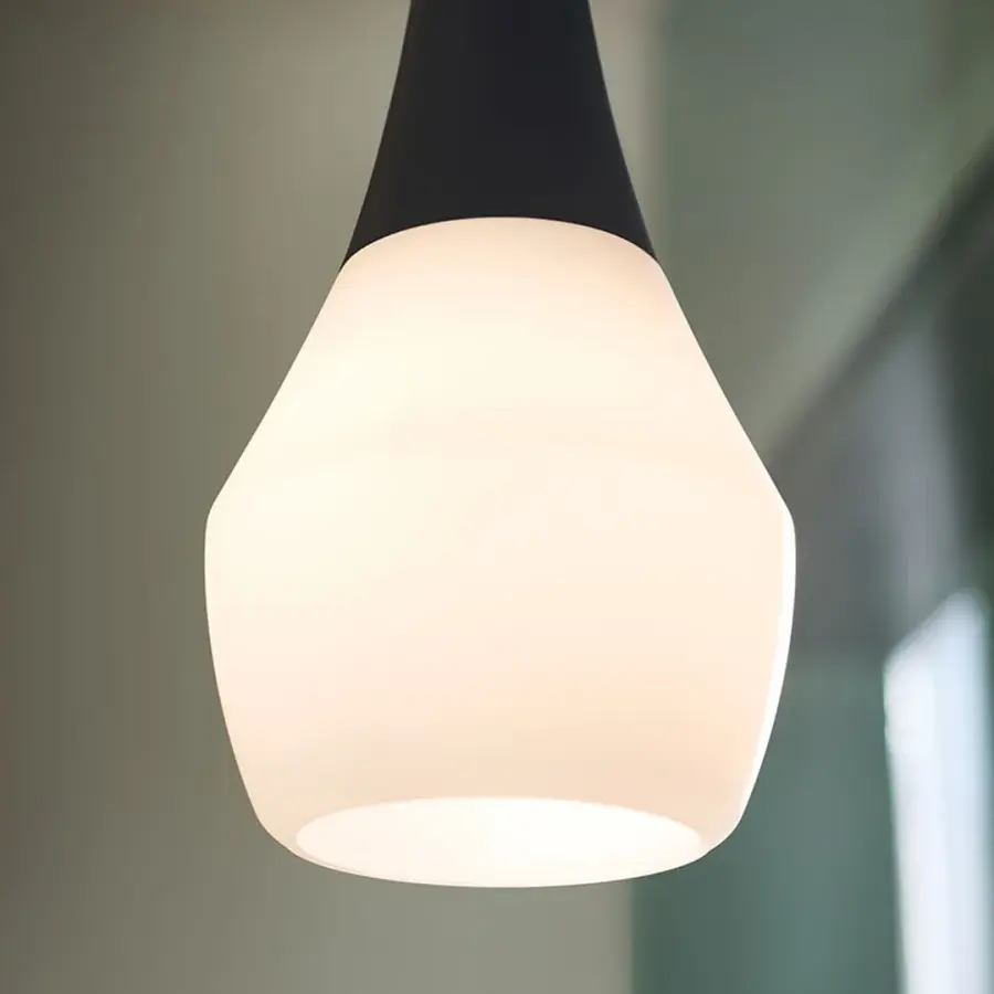 Elegant Mini Pendant with Timeless Opal Glass Shade - Image 5