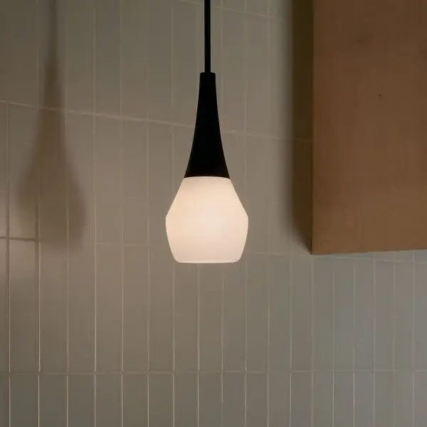 Elegant Mini Pendant with Timeless Opal Glass Shade - Image 6