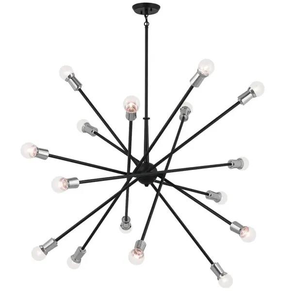 Dramatic 16-Light Statement Chandelier for Grand Spaces - Image 3