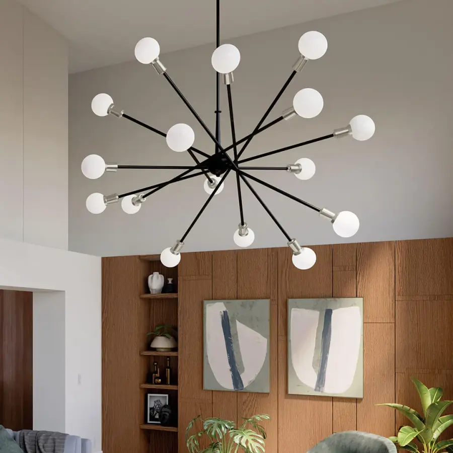 Dramatic 16-Light Statement Chandelier for Grand Spaces - Image 5