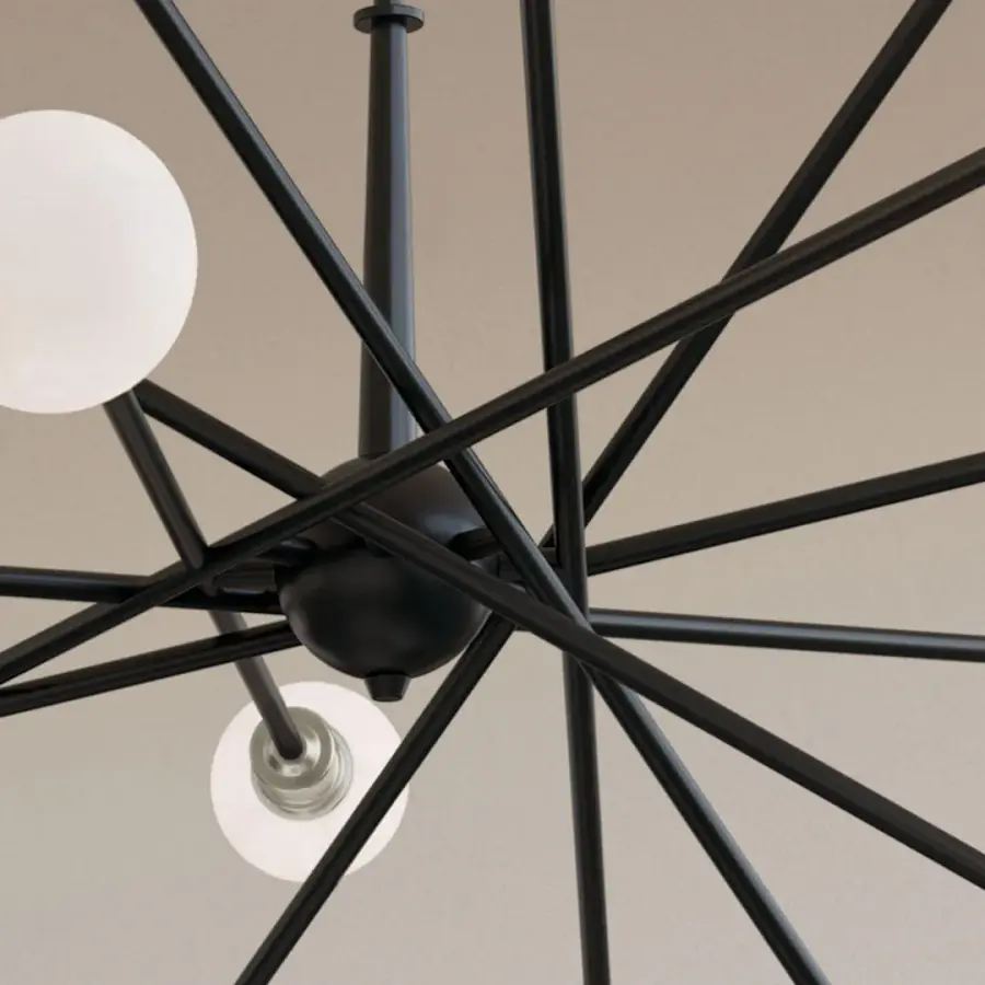 Dramatic 16-Light Statement Chandelier for Grand Spaces - Image 6