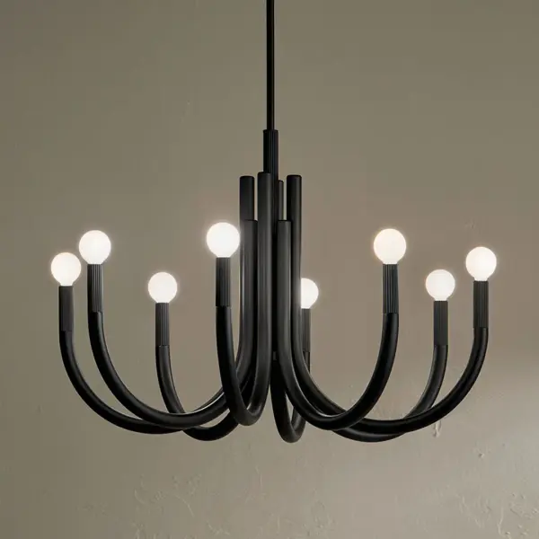 Bold Modern Statement Piece with Versatile 8-Light Design - Image 4