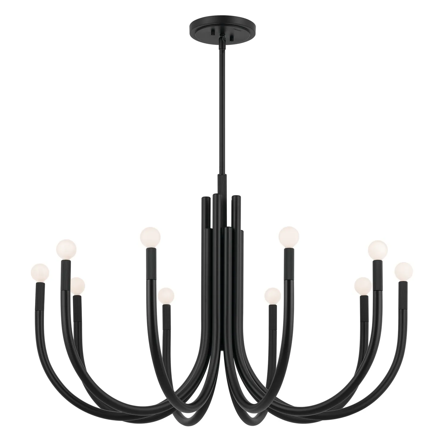 Odensa 10-Light Chandelier in Black