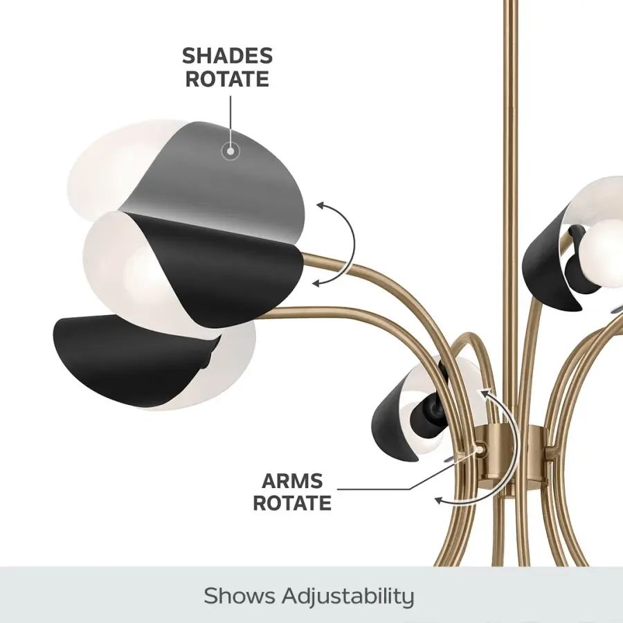 Arcus 8-Light Chandelier - Image 9