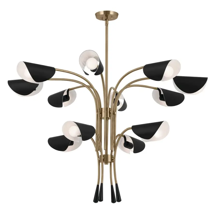 Arcus 12-Light Multi-Tier Chandelier - Image 2