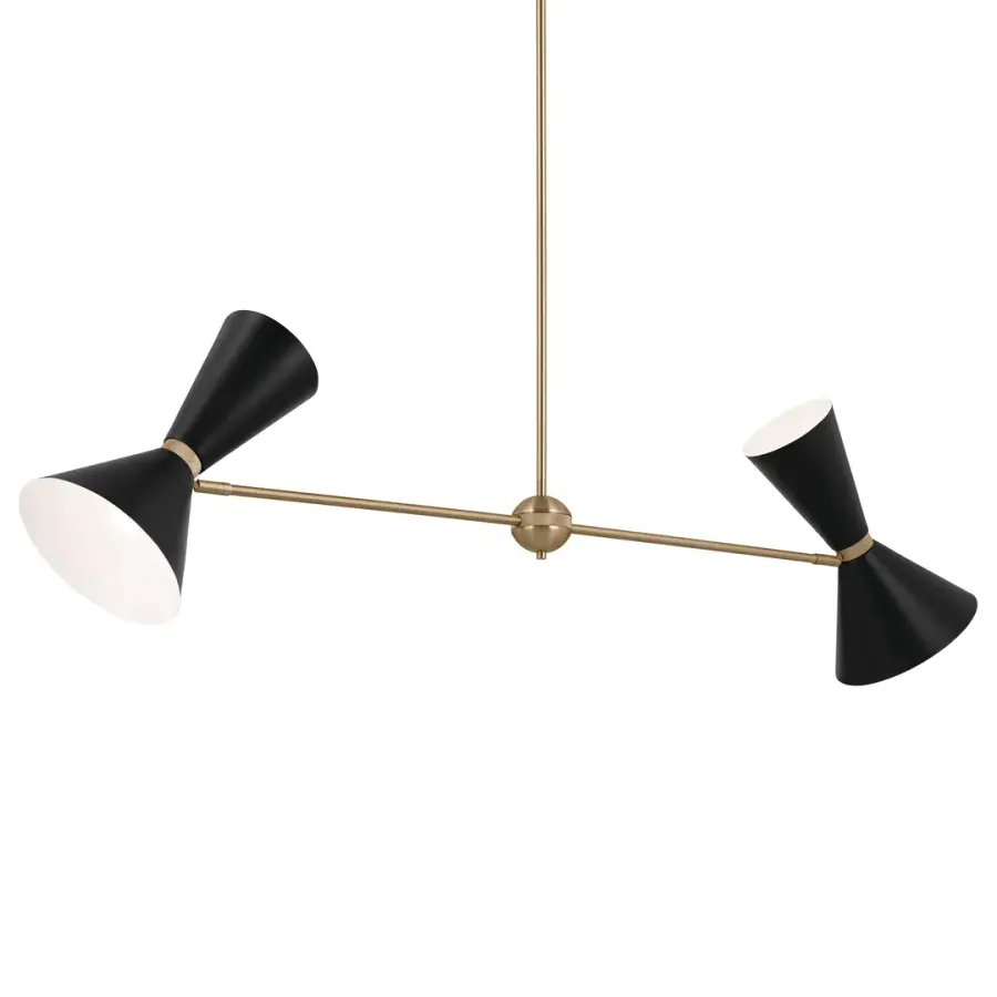 Phix 4-Light Linear Chandelier - Image 1