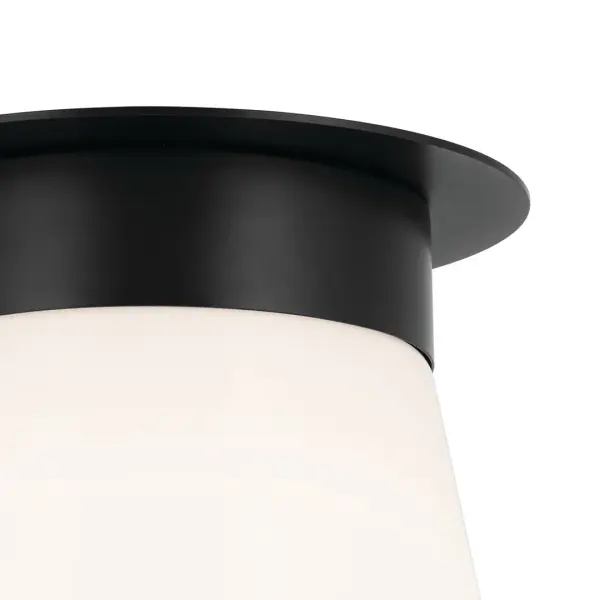 Albers Black Flush Mount Ceiling Light - Image 2