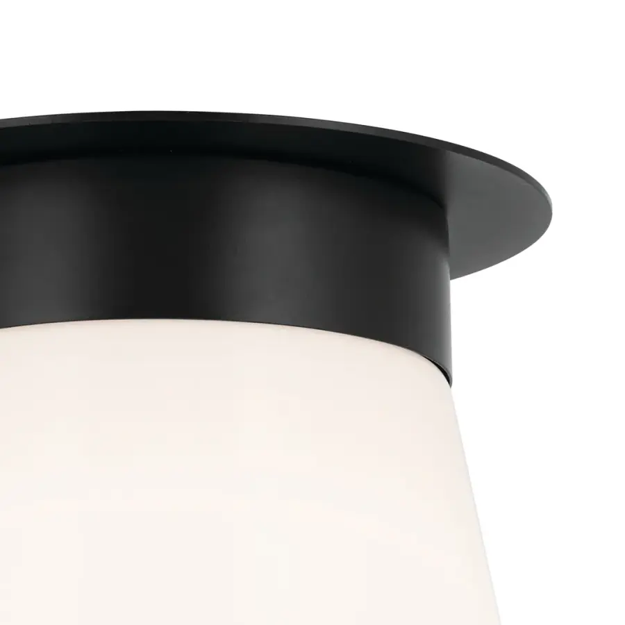 Albers Black Flush Mount Ceiling Light - Image 2