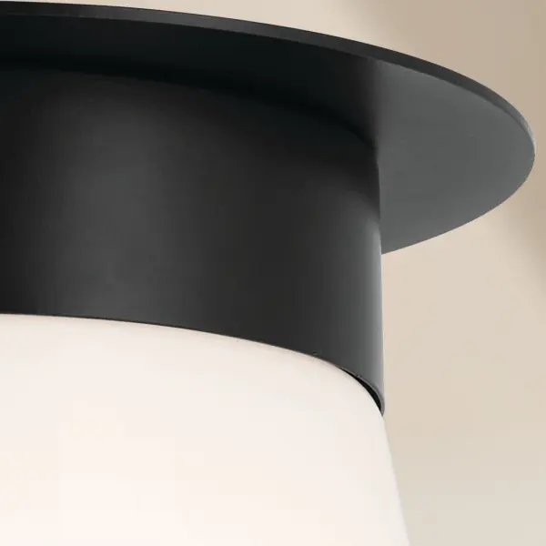 Albers Black Flush Mount Ceiling Light - Image 5