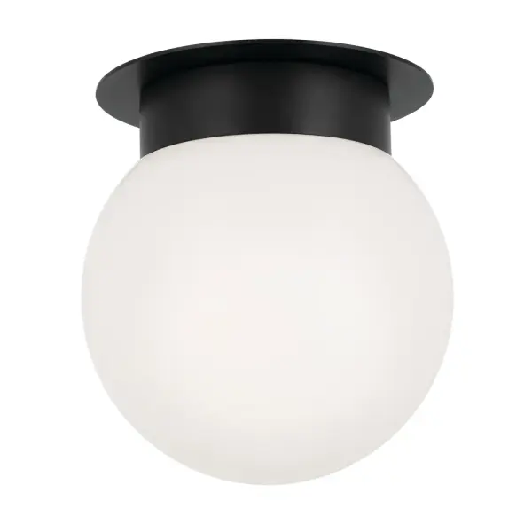 Albers Black Flush Mount Ceiling Light - Image 1