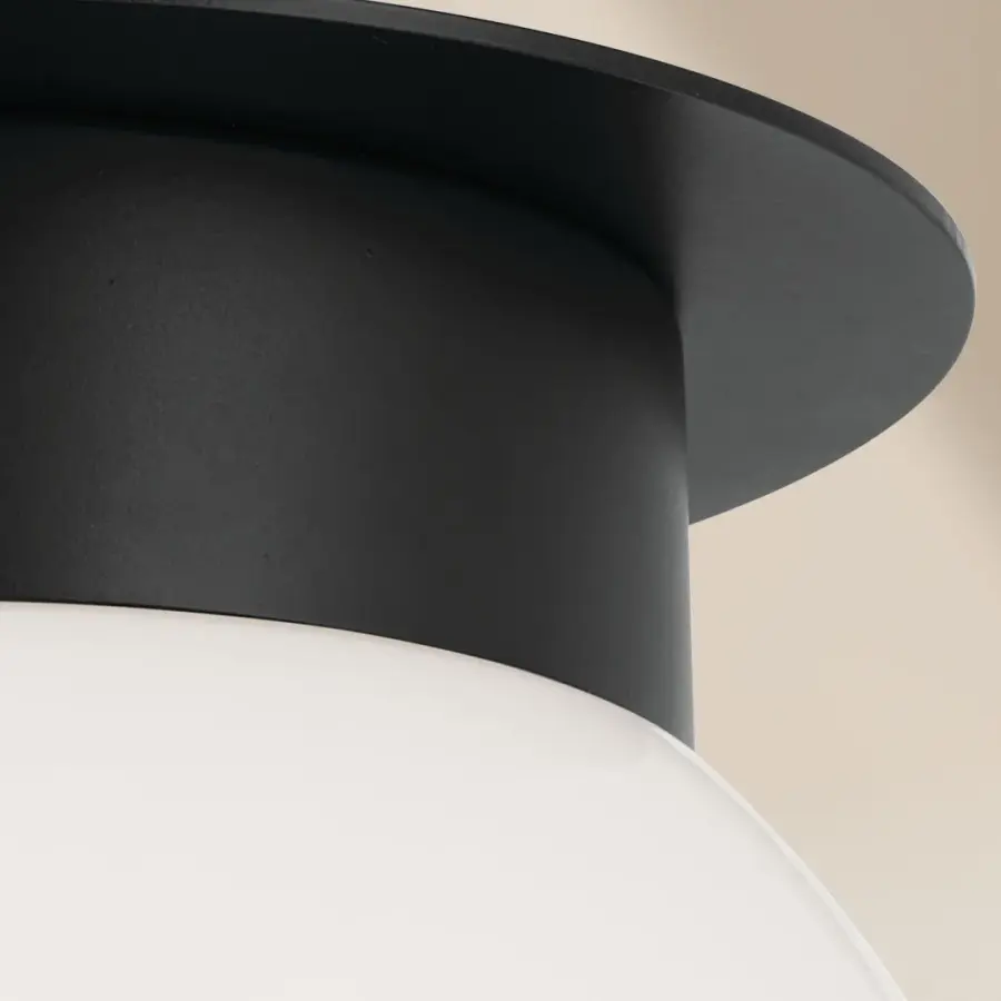 Albers Black Flush Mount Ceiling Light - Image 4
