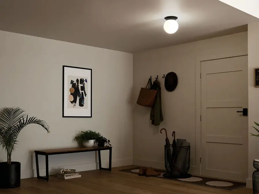 Albers Black Flush Mount Ceiling Light - Image 6