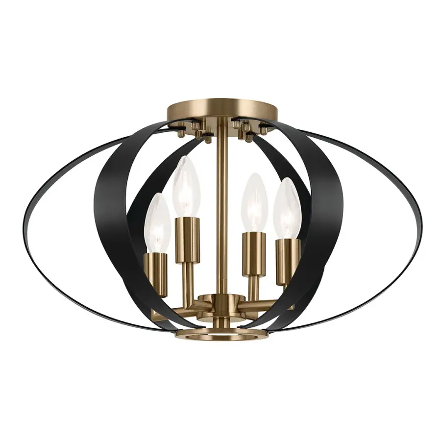 Cecil 4-Light Flush Mount Ceiling Light - Image 1