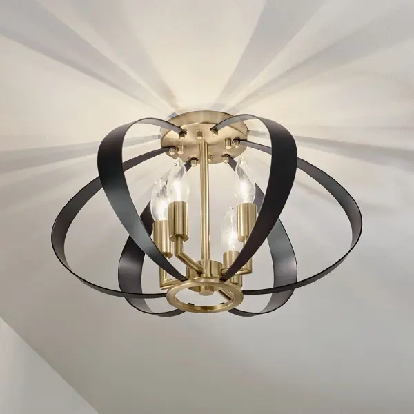 Cecil 4-Light Flush Mount Ceiling Light - Image 3