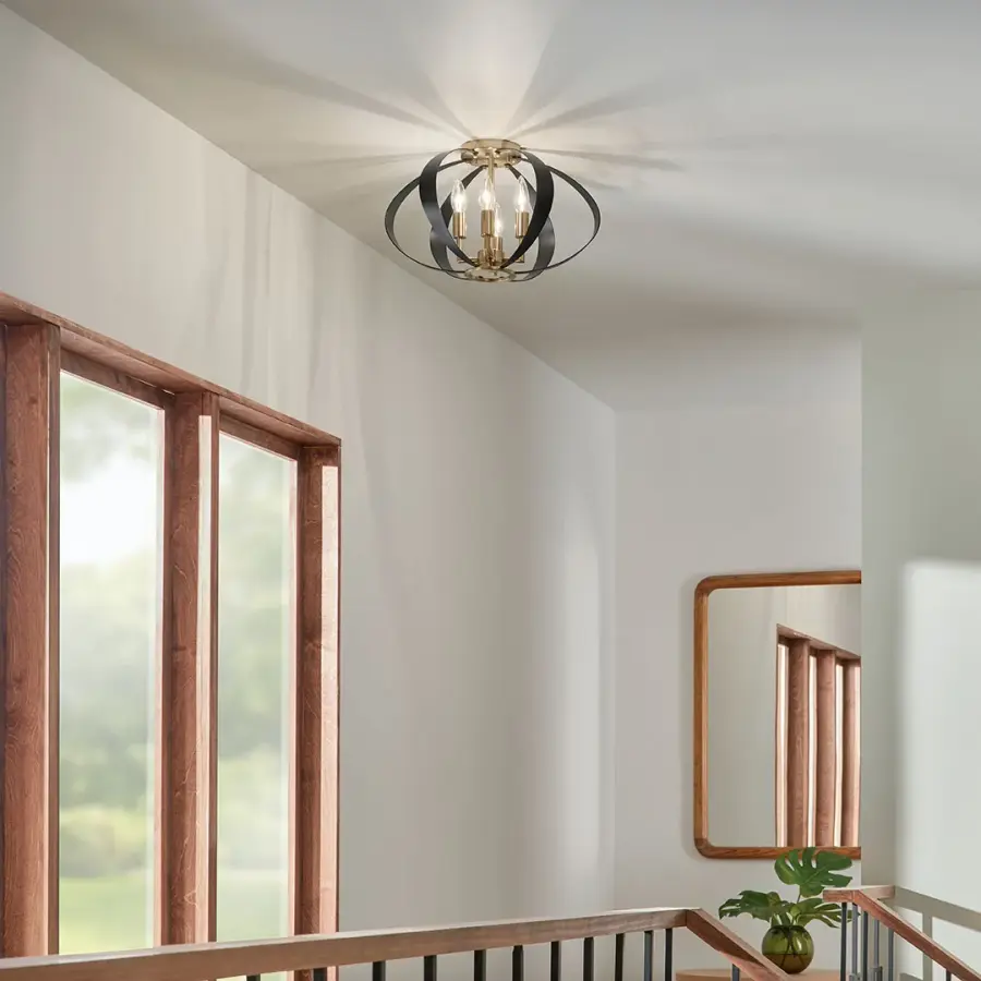 Cecil 4-Light Flush Mount Ceiling Light - Image 6
