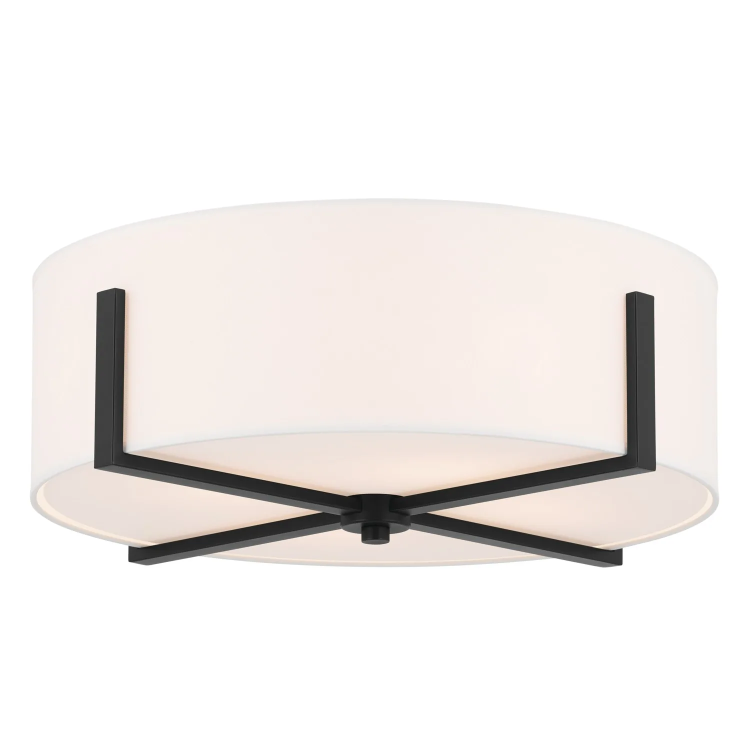 Malen 4-Light Flush Mount in Black