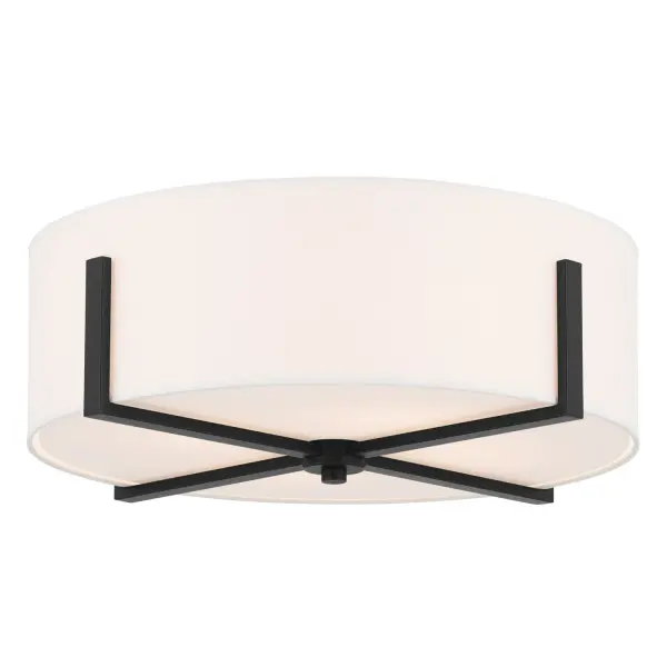 Malen 4-Light Flush Mount in Black