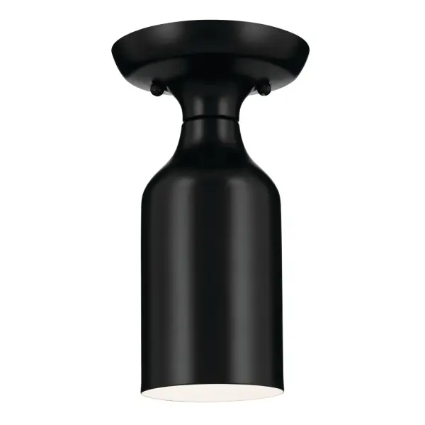 The Sisu semi-flush mount offers a refined, minimalist aesthetic with its continuous canopy-to-shade transition. At just 5 inches wide, it's perfectly sized for compact spaces like hallways, closets, and powder rooms.