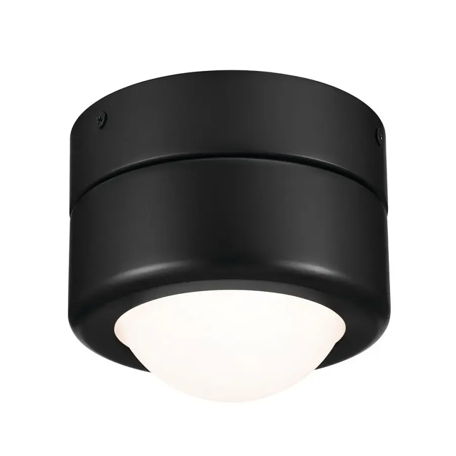 Tibbi Black Flush Mount Ceiling Light - Image 1