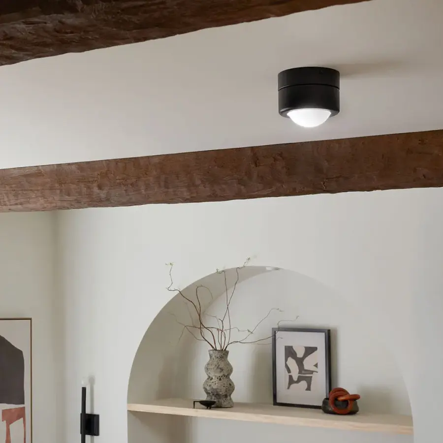 Tibbi Black Flush Mount Ceiling Light - Image 3