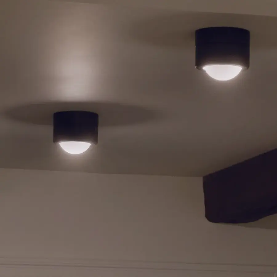 Tibbi Black Flush Mount Ceiling Light - Image 5