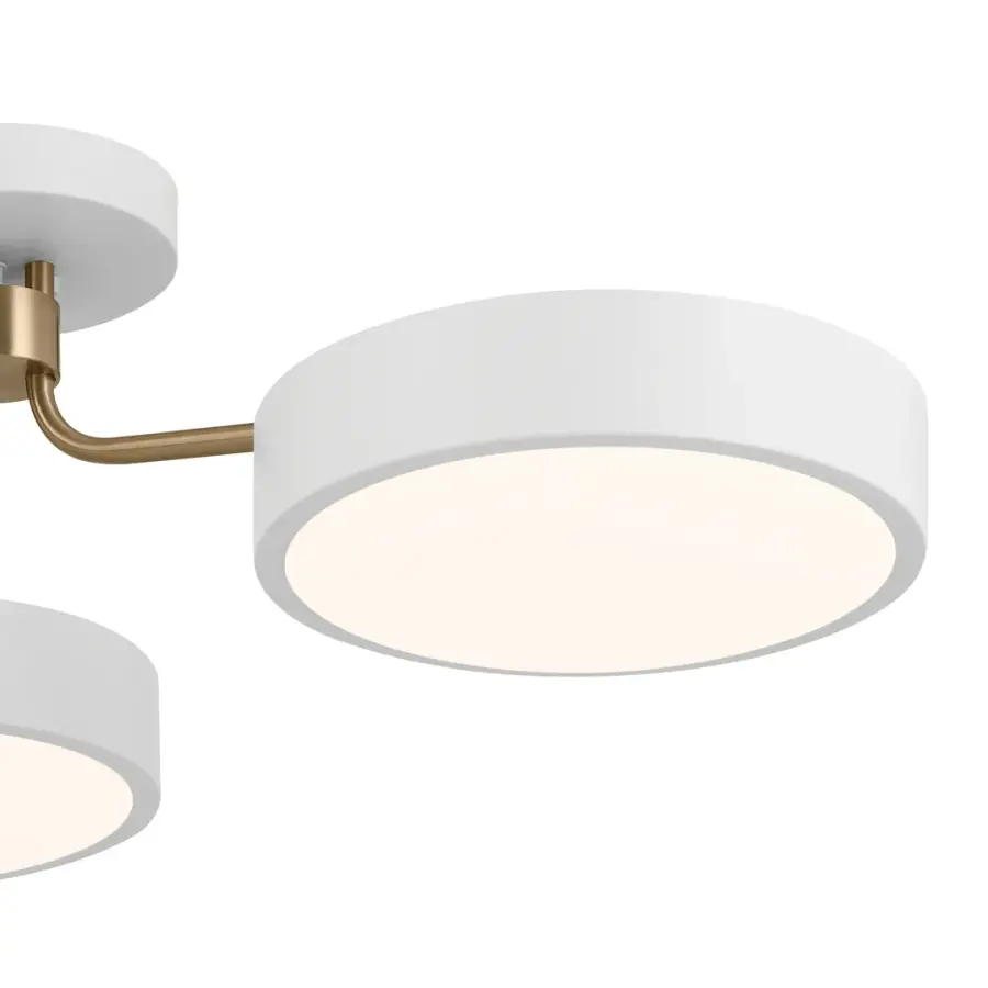Sago 3-Light Semi-Flush Mount Ceiling Light - Image 2