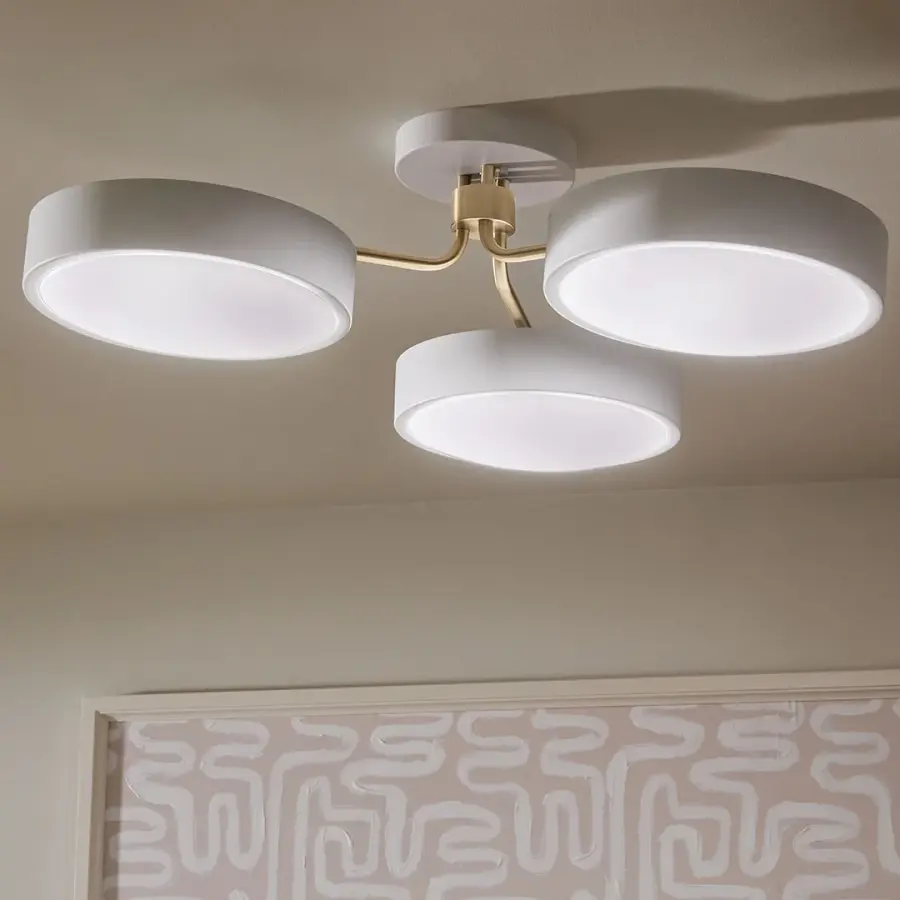 Sago 3-Light Semi-Flush Mount Ceiling Light - Image 3