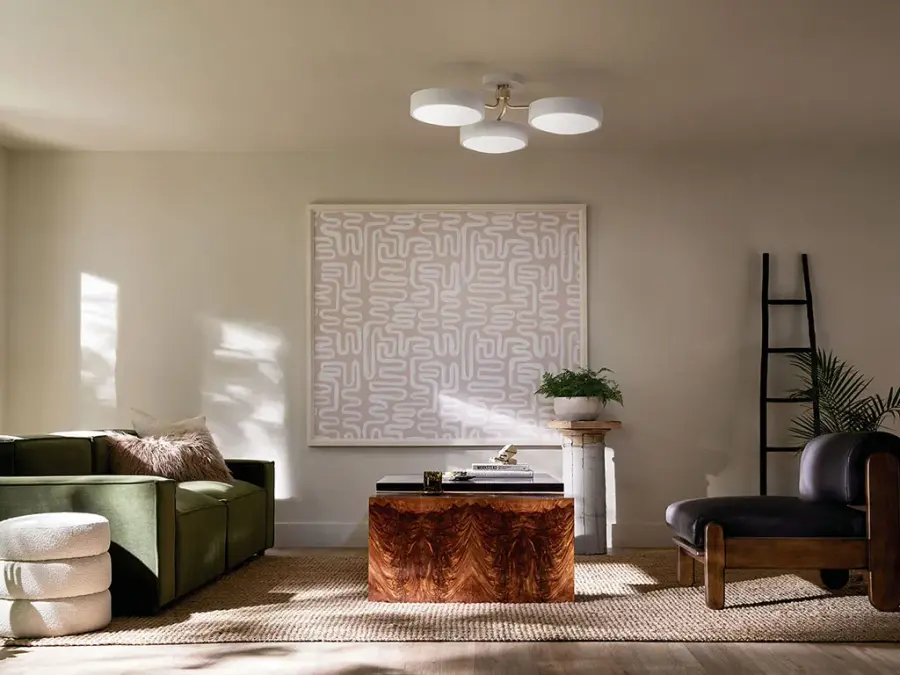 Sago 3-Light Semi-Flush Mount Ceiling Light - Image 6