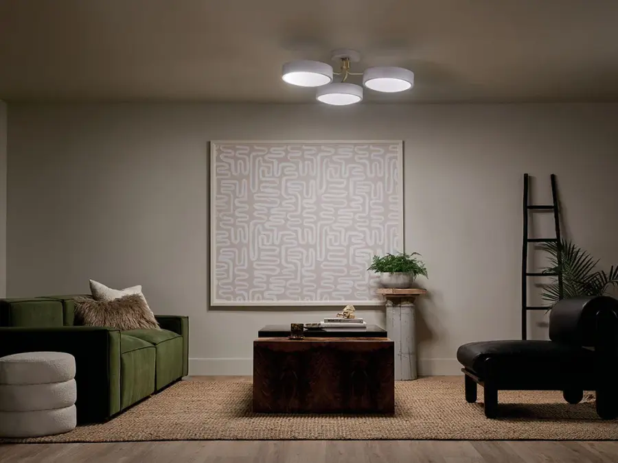Sago 3-Light Semi-Flush Mount Ceiling Light - Image 7