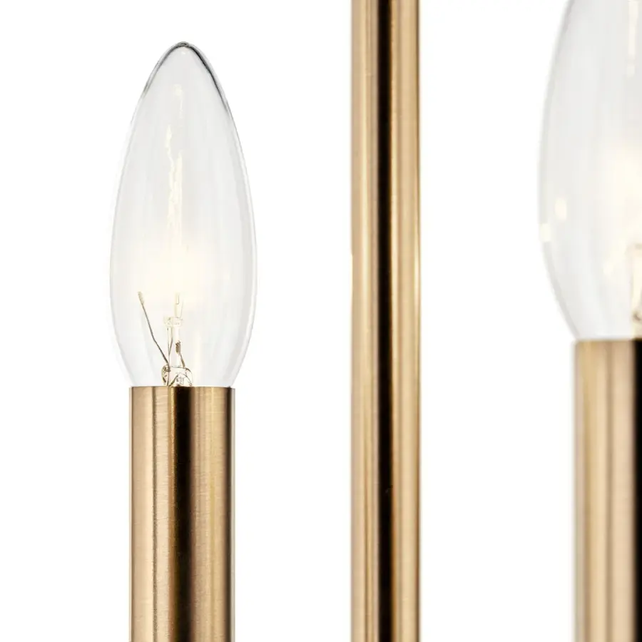 Delvin 4-Light Pendant in Champagne Bronze with Black Accents - Image 4