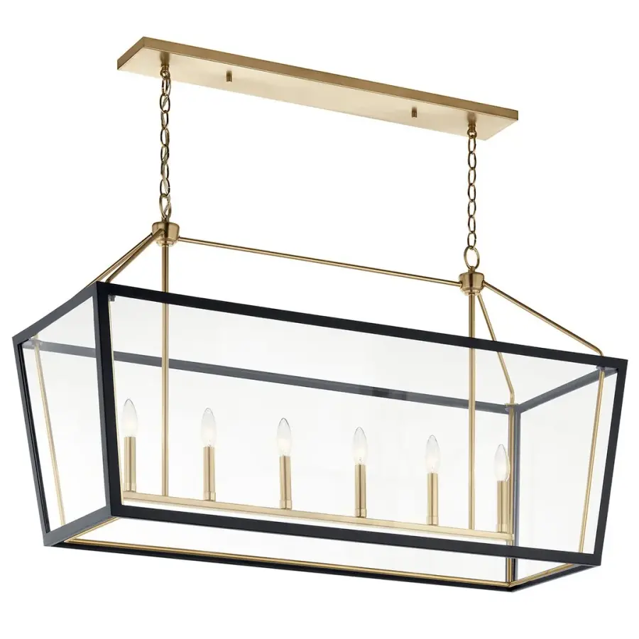 Delvin 6-Light Linear Chandelier - Image 1