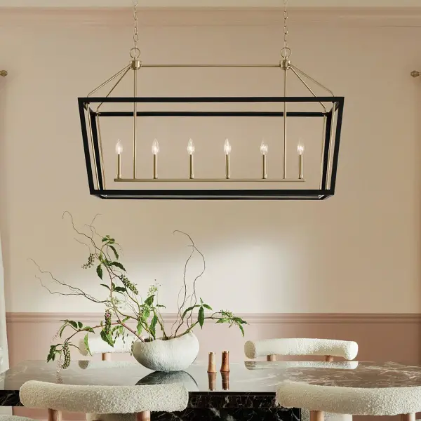 Delvin 6-Light Linear Chandelier - Image 3