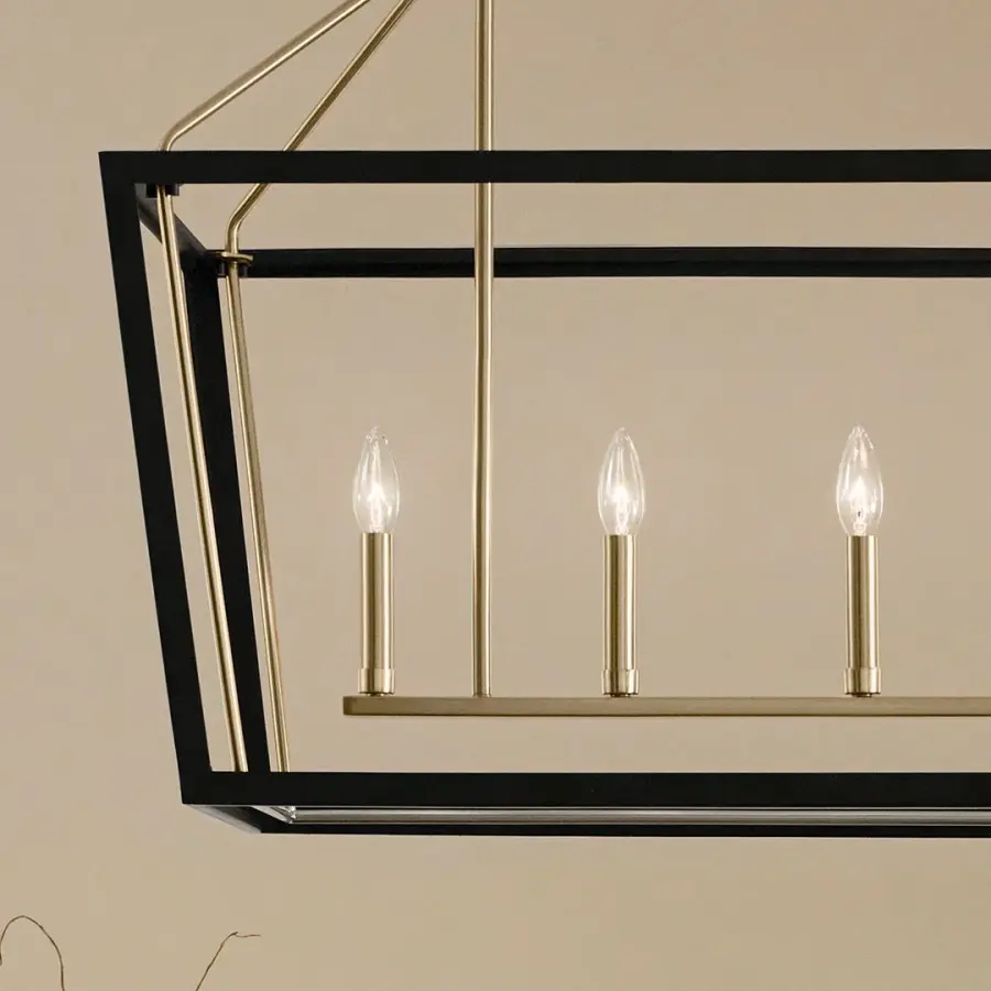 Delvin 6-Light Linear Chandelier - Image 5