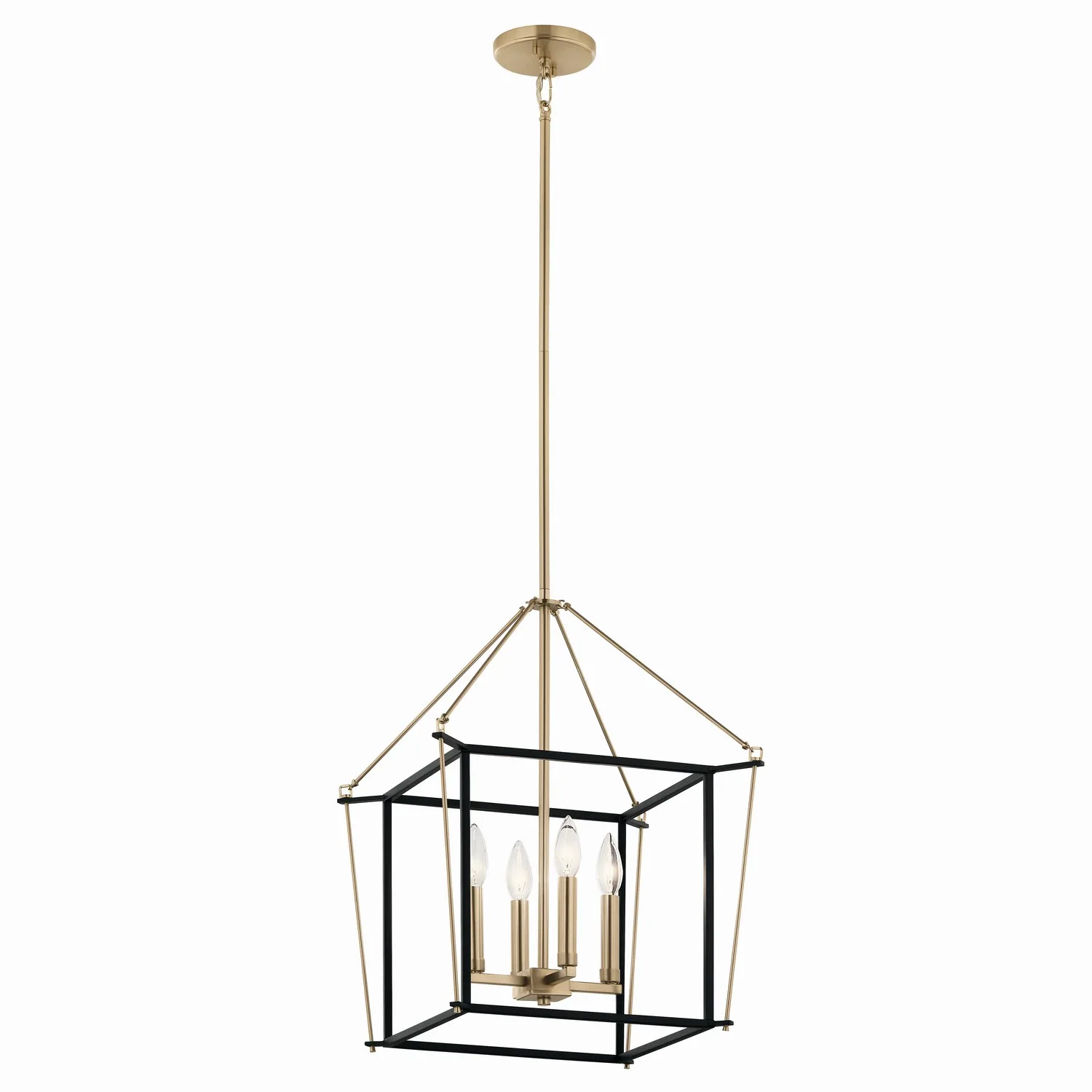 Eisley 4-Light Foyer Pendant in Champagne Bronze