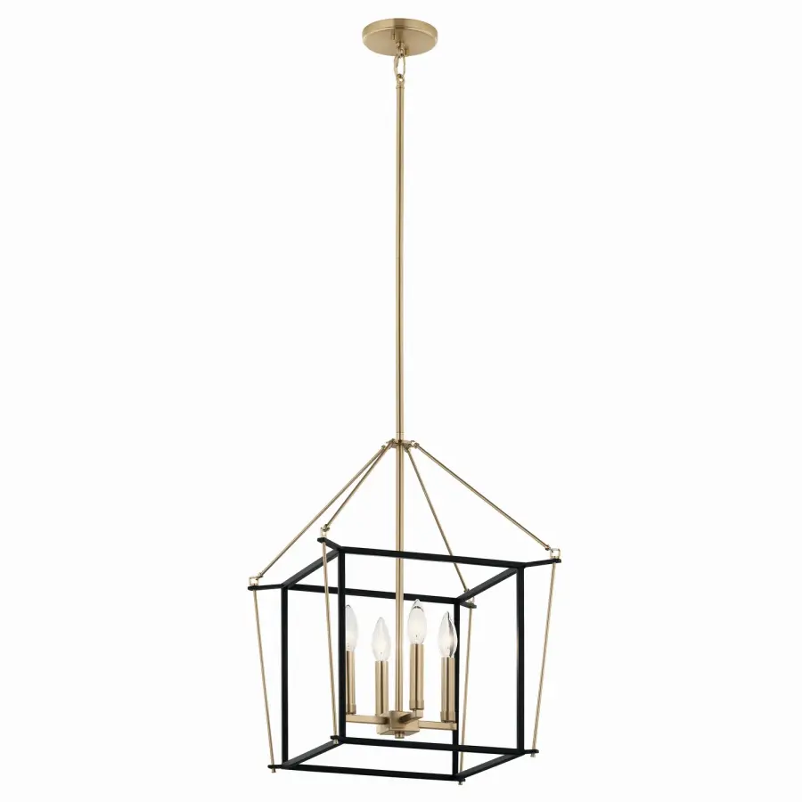 Eisley 4-Light Foyer Pendant in Champagne Bronze
