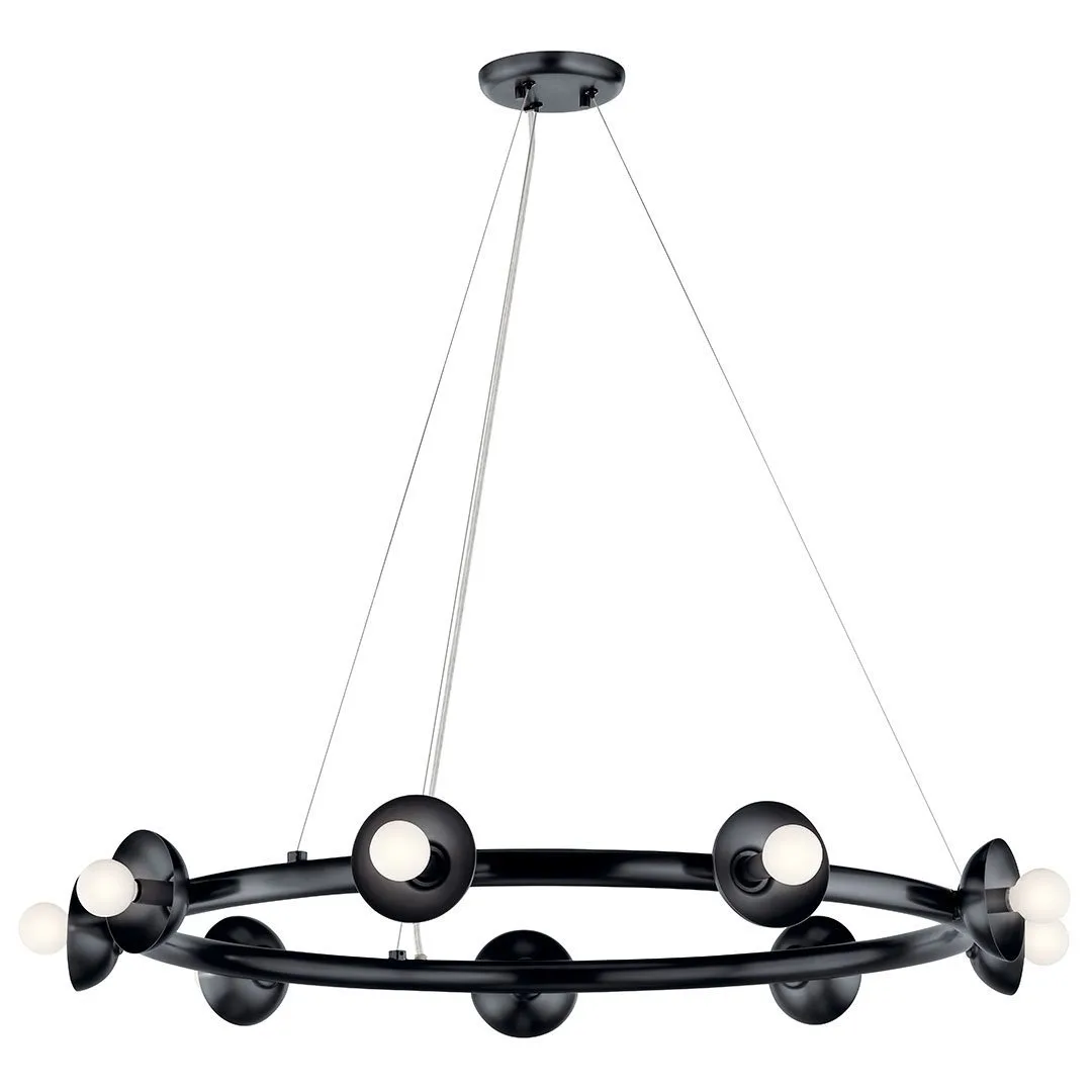 Palta 9-Light Chandelier in Black