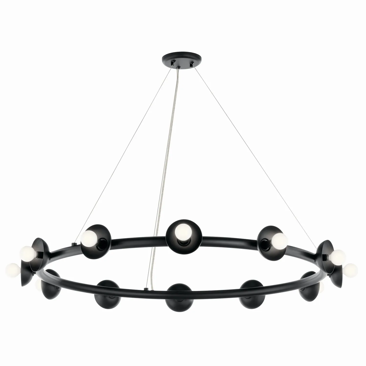 Palta 12-Light Chandelier in Black