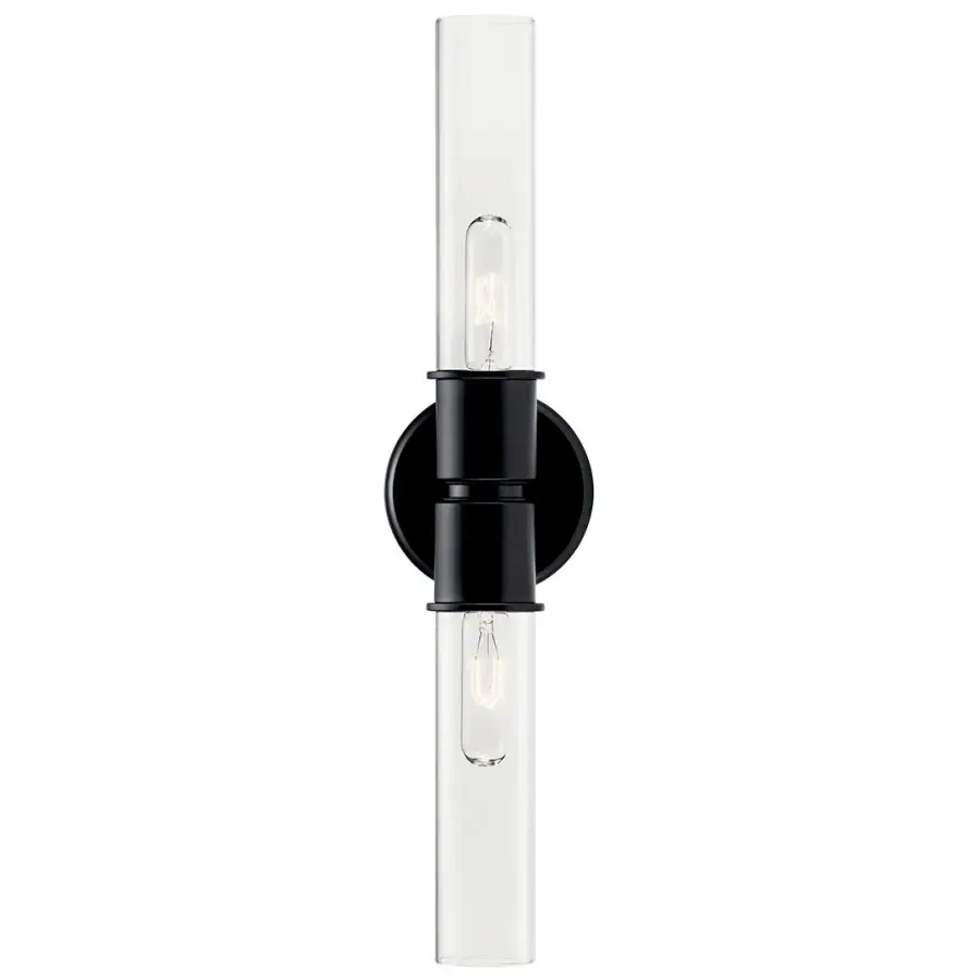 Aviv 2-Light Wall Sconce in Black - Image 2