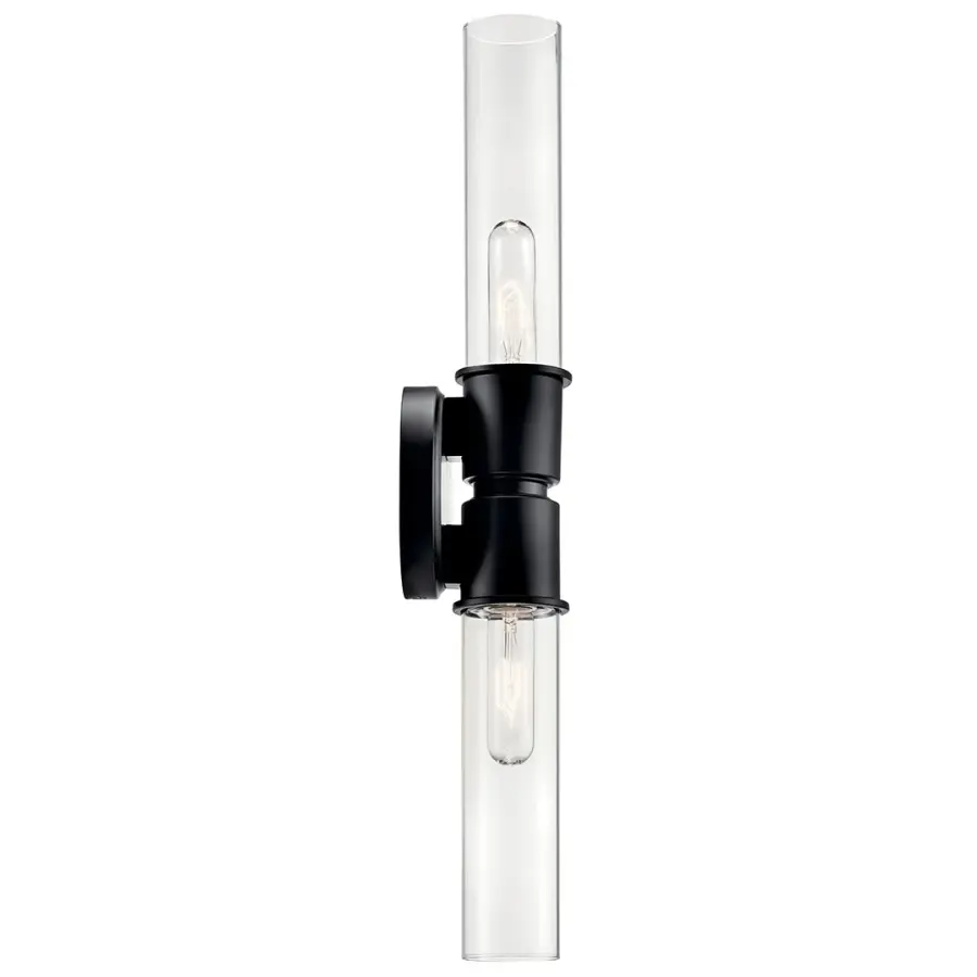Aviv 2-Light Wall Sconce in Black - Image 4