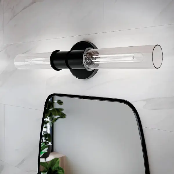 Aviv 2-Light Wall Sconce in Black - Image 6