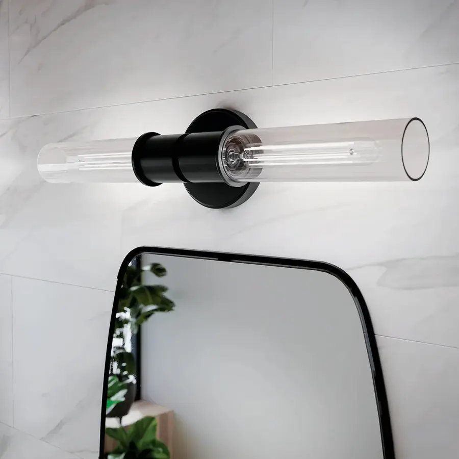 Aviv 2-Light Wall Sconce in Black - Image 6