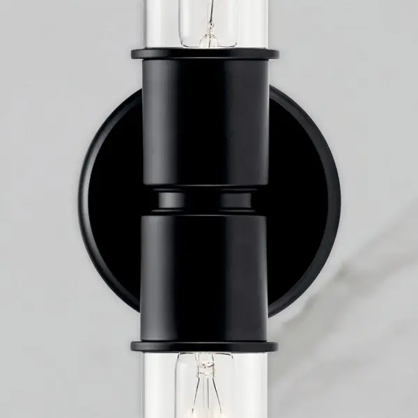 Aviv 2-Light Wall Sconce in Black - Image 7